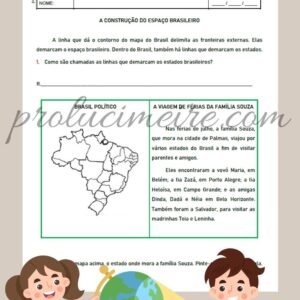 atividade de geografia sobre as regiões brasileiras