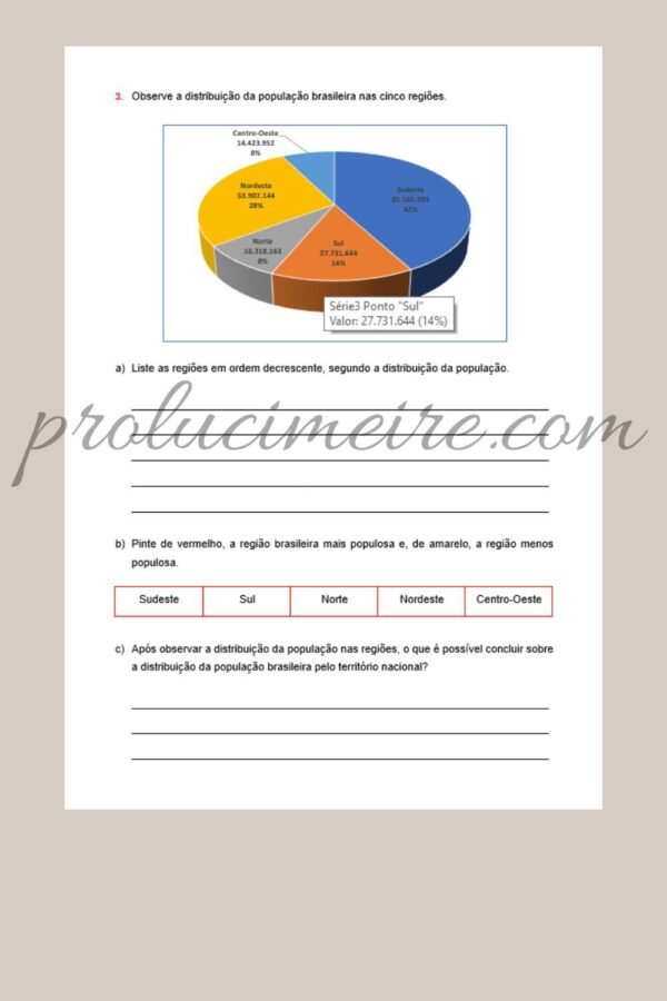 As Regiões Brasileiras – Atividades de Geografia - Imagem 3