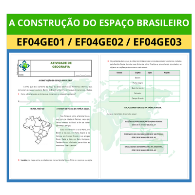 Atividade de Geografia – O Espaço Brasileiro e a América do Sul