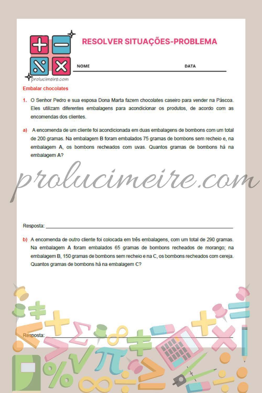 situações-problema interdisciplinares de matemática, ciências e geografia